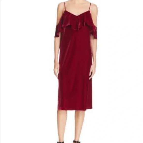 Plenty by Tracy Reese red holiday dress size Medium - Picture 1 of 8